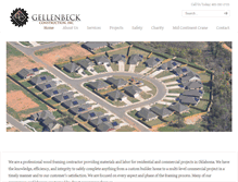 Tablet Screenshot of gellenbeckconstruction.com